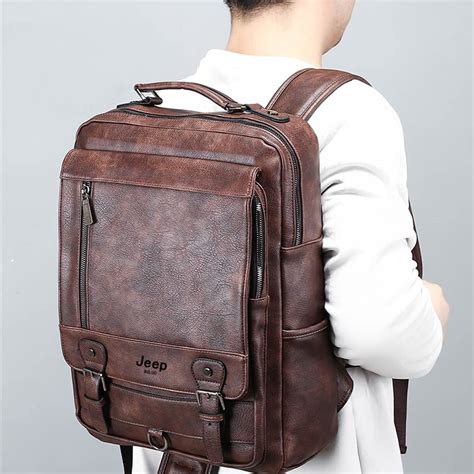 mochilas de couro masculina jeep